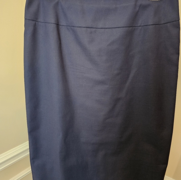 Lafayette 148 New York Midnight Blue Skirt - Picture 1 of 3
